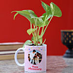 Golden Money Plant in Personalised Anniversary