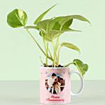 Golden Money Plant in Personalised Anniversary