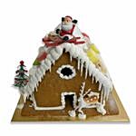White Christmas Gingerbread House