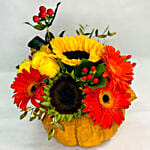 Halloween Assorted Flowers Arrangement