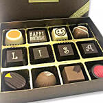 Extravagant Happy Birthday Chocolate Box- 12 Pcs