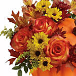 Floral Bliss Arrangment in Pumpkin