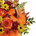 Floral Bliss Arrangment in Pumpkin