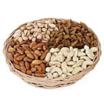 One Kg Dry Fruits Basket With Moli & Roli Chawal For Bhaidooj