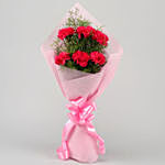 Radiant 6 Pink Carnations Bunch