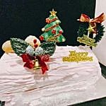 Lychee Martini Log Cake