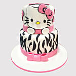 2 Layer Hello Kitty Black Forest Cake