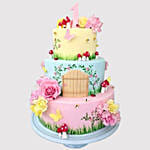 3 Tier Magical Land Butterscotch Cake