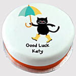 Adorable Good Luck Butterscotch Cake