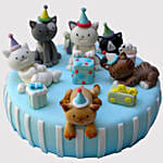 Animal Party Vanilla Cake