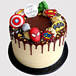 Avengers Birthday Black Forest Cake