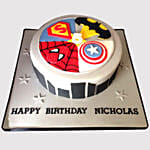 Avengers Fondant Cake Butterscotch