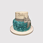 Baby Bow Vanilla Cake