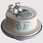 Baby Shoes Christening Black Forest Cake