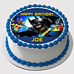 Batman Cream Photo Cake Blackforest