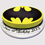 Batman Logo Special Vanilla Cake