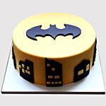 Batman Logo Vanilla Cake