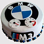 BMW Fondant Butterscotch Cake