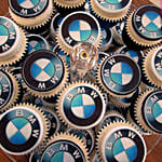 BMW Themed Butterscotch Cupcakes