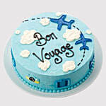 Bon Voyage Themed Butterscotch Cake