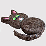 Cat Shaped Fondant Black Forest Cake