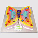 Colouful Butterfly Vanilla Cake