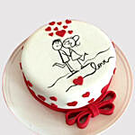 Couple In Love Black Forest Cake