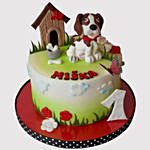 Cute Dog Black Forest Cake