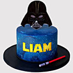 Darth Vader Themed Vanilla Cake