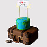 Designer Travel The World Vanilla Cake