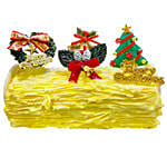 Durian Ice Cream Log Cake