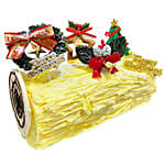 Durian Ice Cream Log Cake