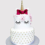 Elegant Unicorn Layered Vanilla Cake