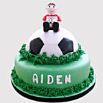 Football Player Black Forest Cake