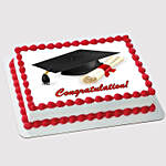 Graduation Black Forest Photo Cake