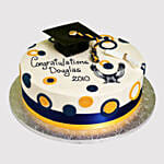 Graduation Fondant Butterscotch Cake