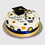 Graduation Fondant Vanilla Cake