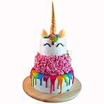 Happy Unicorn 3 Layered Butterscotch Cake