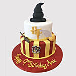 Harry Potter Theme Fondant Black Forest Cake