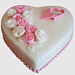 Heart Shaped Engagemenet Truffle Cake