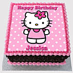 Hello Kitty Pink Butterscotch Cake