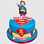 Hey Superman Fondant Black Forest Cake