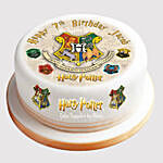 Hogwarts Logo Butterscotch Cake