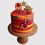 Iron Man Birthday Butterscotch Cake