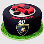 Lamborghini Themed Black Forest Cake