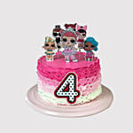 Lol Surpirse Dolls Fondant Black Forest Cake