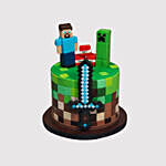 Minecraft Birthday Vanilla Cake