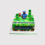 Minecraft Themed Fondant Truffle Cake