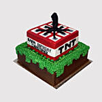 Minecraft TNT 2 Layered Truffle Cake