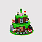 Minecraft World Black Forest Cake